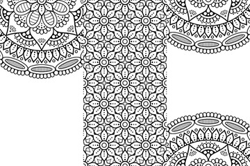 Seamless tribal texture geometric design