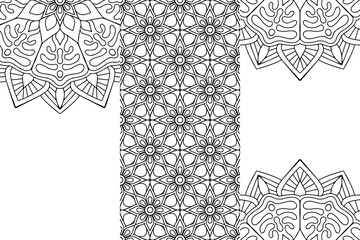 Seamless tribal texture geometric design