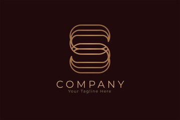 Initial S Logo, stylish and elegant monogram S logo, perfect for business and company logos,  vector illustration