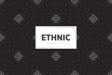 Seamless tribal texture geometric design