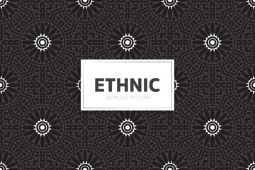 Seamless tribal texture geometric design