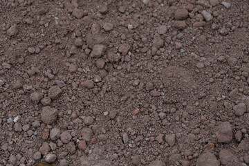soil in the ground