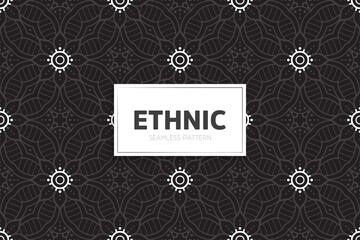 Seamless tribal texture geometric design