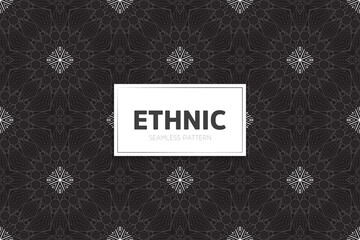 Seamless tribal texture geometric design