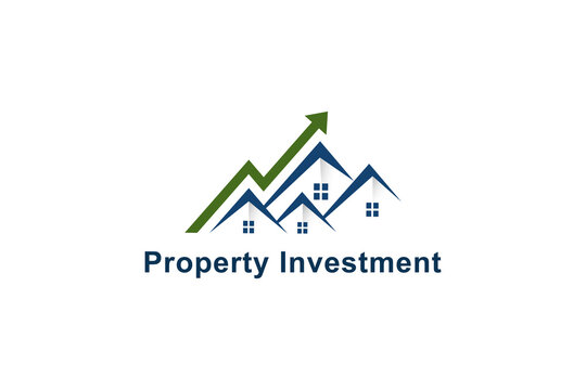 Property investment growing commercial economic real estate logo