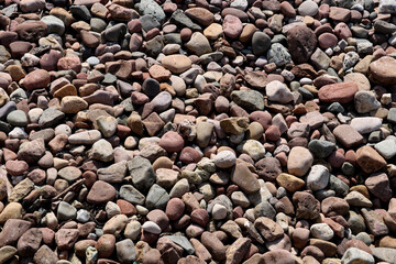 Pebbles on a Coastal Beach Location for Background