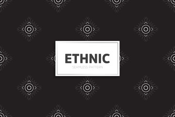 Seamless tribal texture geometric design