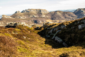 Landscape of the Cantabrian Mountains in Espinosa de los Monteros