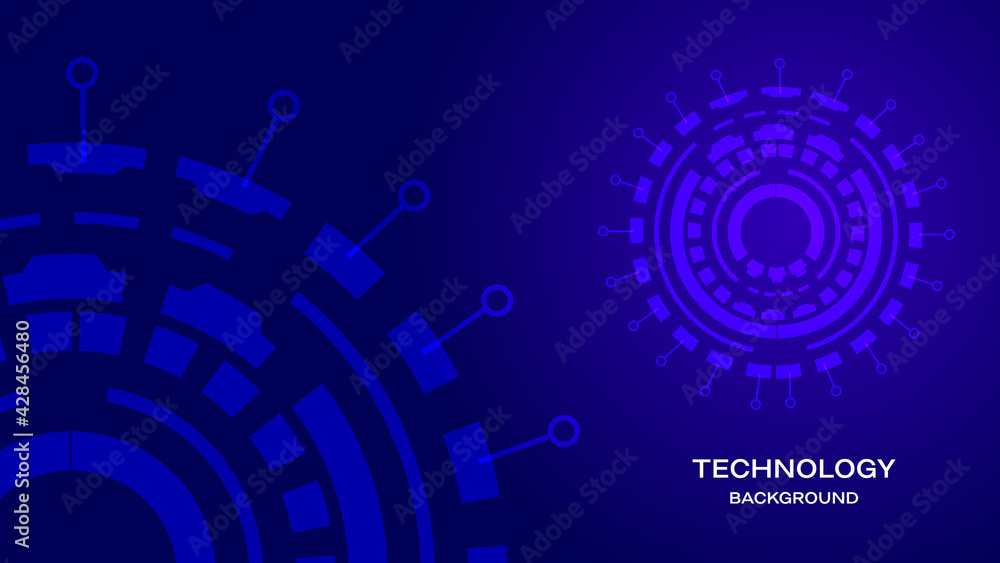 Poster high tech digital futuristic technology background . abstract machine circuit board vector illustrat