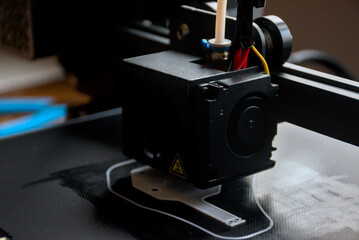 3D printer while printing the item