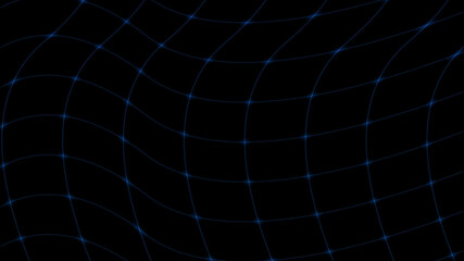 Abstract digital background of glowing lines and points