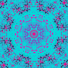 Fototapeta na wymiar An abstract circular mandala pattern background image.