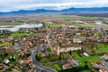 Village d'Ebersmunster  en Alsace