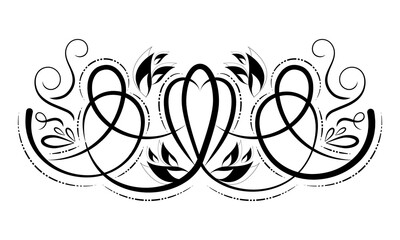 Isolated arabesque pattern. Vintage ornament - Vector illustration