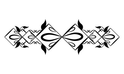 Isolated arabesque pattern. Vintage ornament - Vector illustration