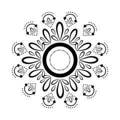 Isolated arabesque pattern. Vintage ornament - Vector illustration