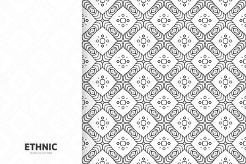 Fototapeta premium Seamless tribal texture geometric design