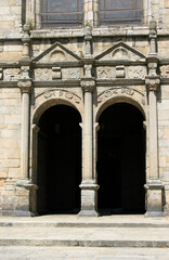 Fototapeta na wymiar saint-malo church in dinan in brittany (france) 