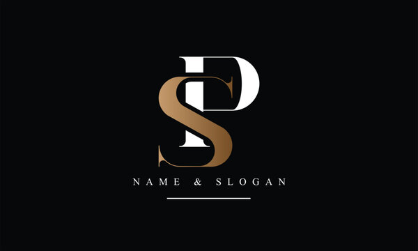 PS, SP, P, S abstract letters logo monogram