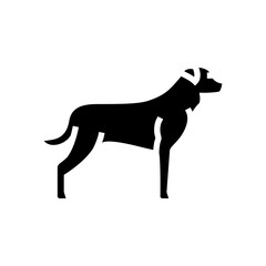Fototapeta na wymiar rottweiler dog line icon vector. rottweiler dog sign. isolated contour symbol black illustration