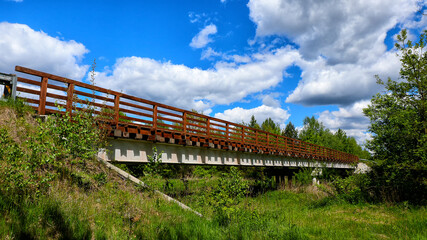 Fototapeta na wymiar Gmina Księżpol- most drewniany