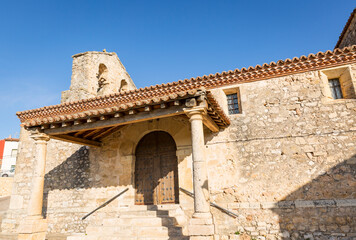 Obraz premium Church of San Juan Bautista in La Toba, province of Guadalajara, Castile-La Mancha, Spain
