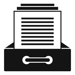 Workflow document icon, simple style