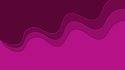 Beautiful wavy purple background. PaperCut style.
