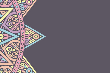 ornamental simple background colorful template