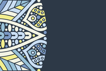 ornamental simple background colorful template