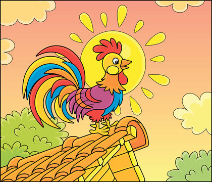 Rooster Crowing Cartoon Images – Browse 1,377 Stock Photos, Vectors, and  Video | Adobe Stock