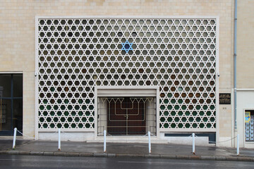 synagogue in caen in normandy (france)