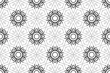 Tuinposter Islamic Ornament Pattern. Vintage decorative elements © lovelymandala