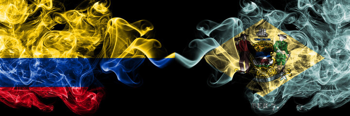 Colombia, Colombian vs United States of America, America, US, USA, American, Delaware smoky mystic...
