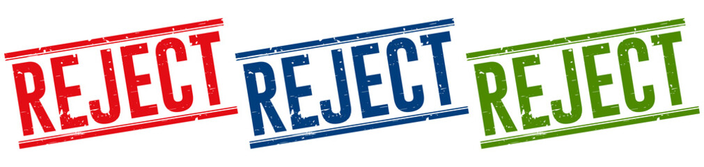 Rejected Rubber Stamp around Grunje on White Background. Rejected Sign Design Vector Illustration.
