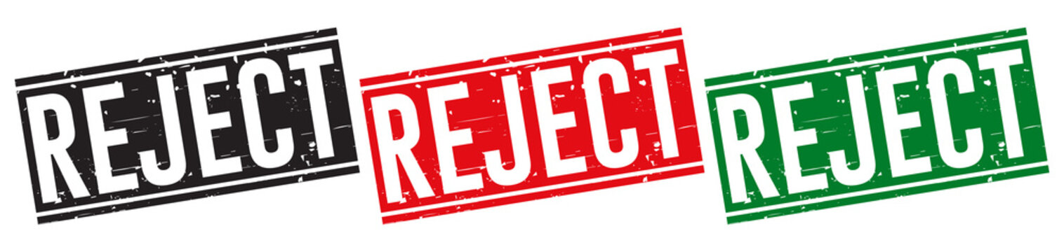 Rejected Rubber Stamp around Grunje on White Background. Rejected Sign Design Vector Illustration.