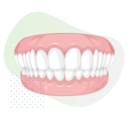 White Teeth - Dental Care Icon stock illustration