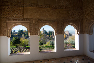 Parco dell'alhambra citta storica di Granada