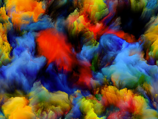 Fototapeta na wymiar Colors of Rainbow Clouds
