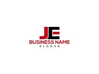 Letter JE Logo, je logo icon vector for business