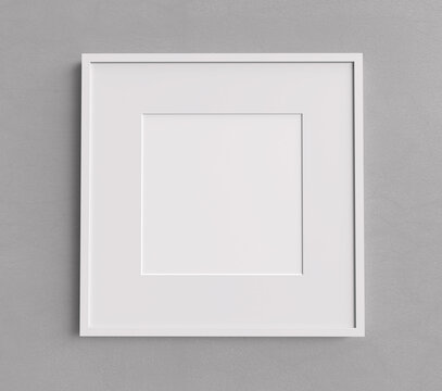 White square shape picture frame mockup
