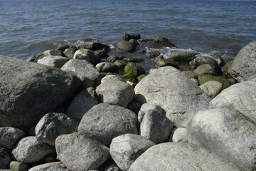 Stones on shore