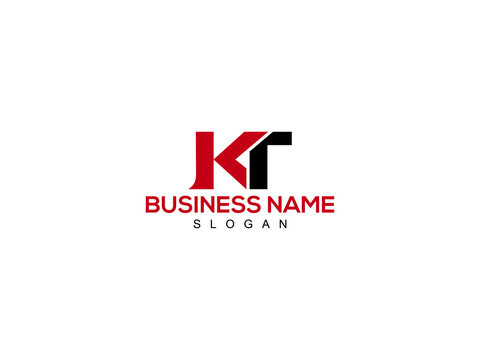 Letter KT Logo, kt logo icon vector for business