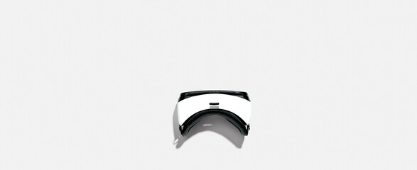 Virtual reality headset with shadow