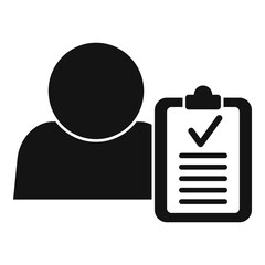 Personal traits icon, simple style