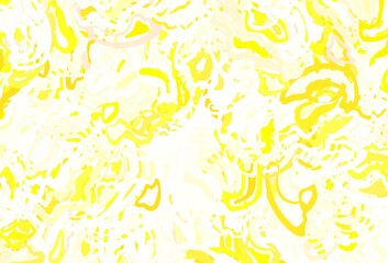 Obraz na płótnie Canvas Light Green, Yellow vector backdrop with memphis shapes.