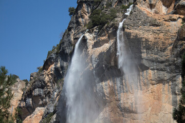 Some waterfalls on the mountain