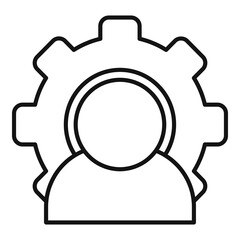 Business personal traits icon, outline style