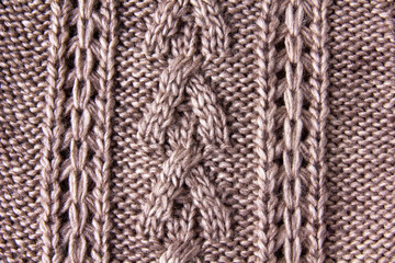 Merino wool knitted fabric texture.