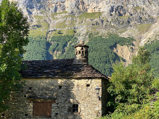 Escuain town, an old village, located in Hueca, Aragon, Spain
